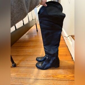 Stuart Weitzman Leather Over-the-Knee Boots - Size 9.5